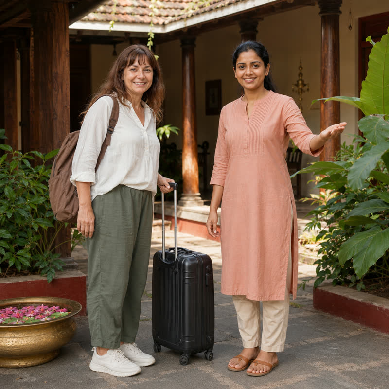 Maria Gonzalez from Argentina, who travelled to India for Women's Menopause Wellness Package in India